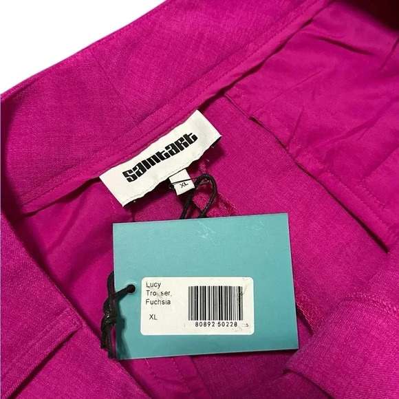 Saint Art NWT Lucy Trouser Relaxed Fit Fuchsia XL - Picture 4 of 5
